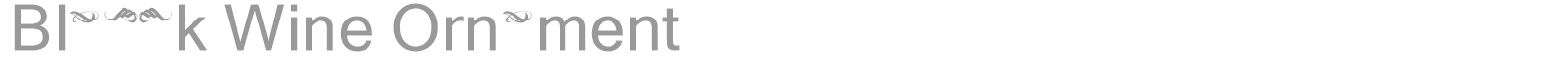 Black Wine font preview
